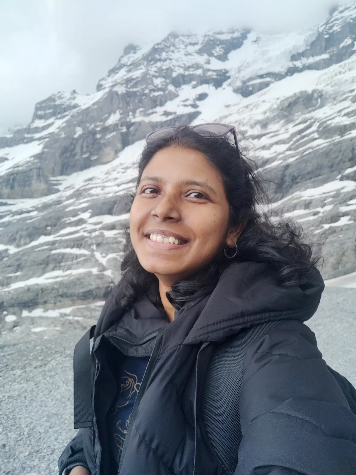 A snap from my solo Switzerland trip where I felt like a snow queen with Eiger Mountains in the background